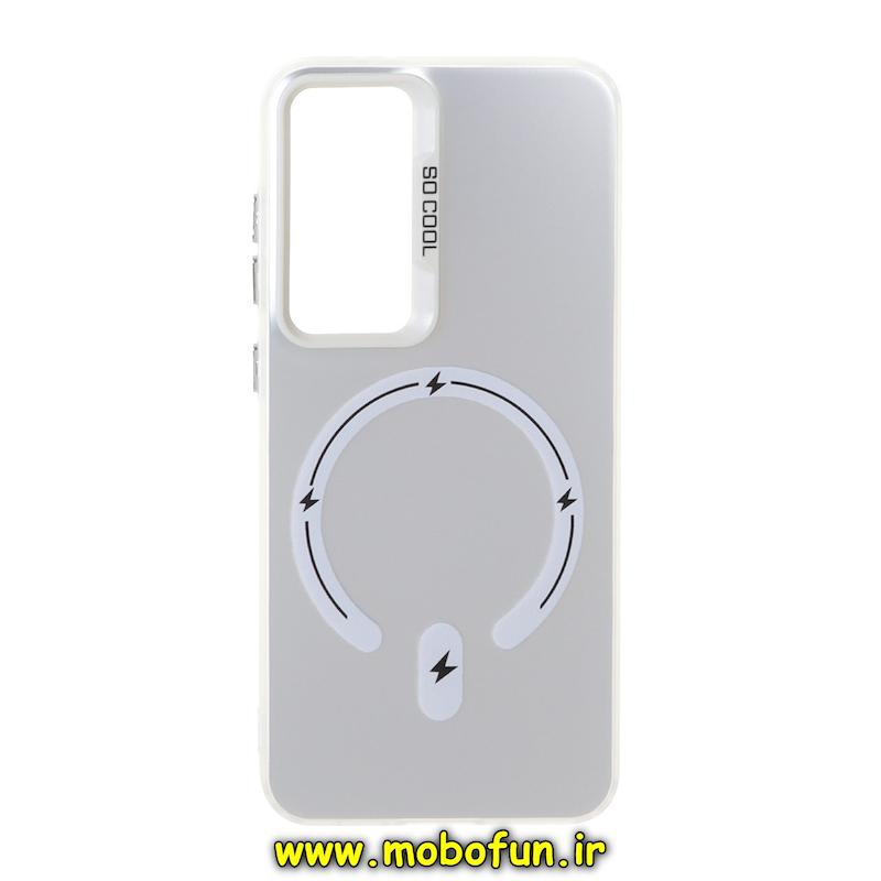 قاب گوشی Galaxy S24 FE سامسونگ So CooL اورجینال طرح مگ سیف اسپرت نقره ای کد 76902