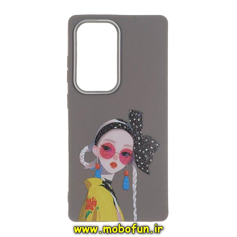 قاب گوشی Galaxy S25 Ultra سامسونگ لدر دیزاین SOFT Lether Design فانتزی سیلیکونی طرح دخترونه کد 76952
