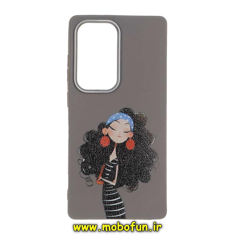 قاب گوشی Galaxy S25 Ultra سامسونگ لدر دیزاین SOFT Lether Design فانتزی سیلیکونی طرح دخترونه کد 76953