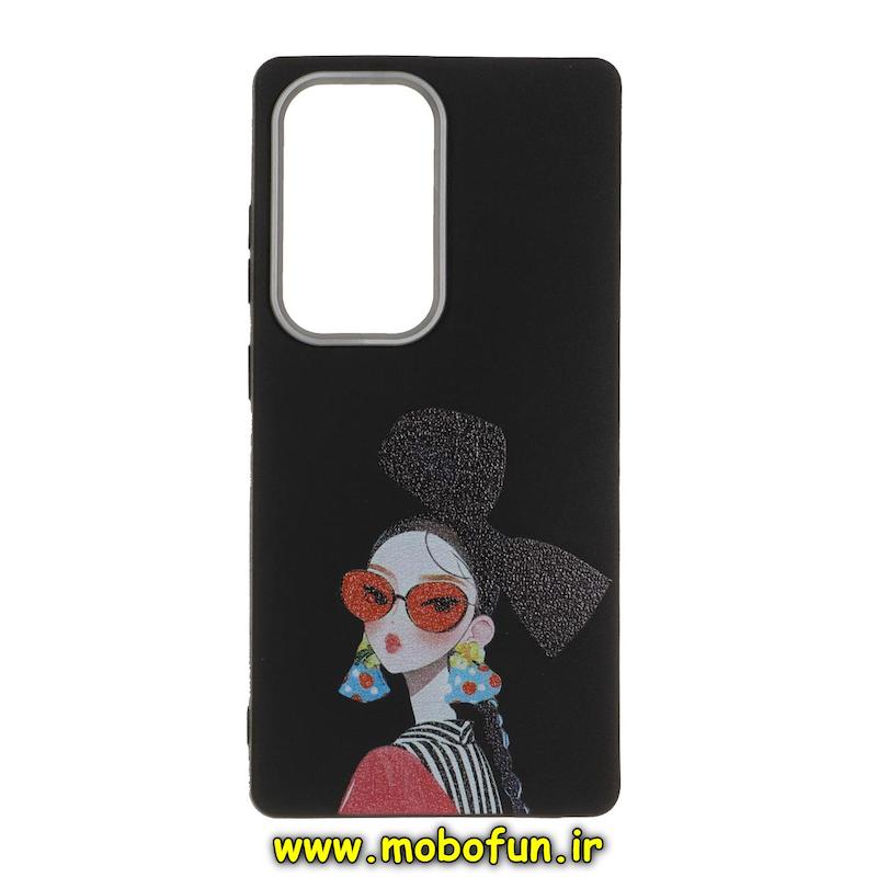 قاب گوشی Galaxy S25 Ultra سامسونگ لدر دیزاین SOFT Lether Design فانتزی سیلیکونی طرح دخترونه کد 76954