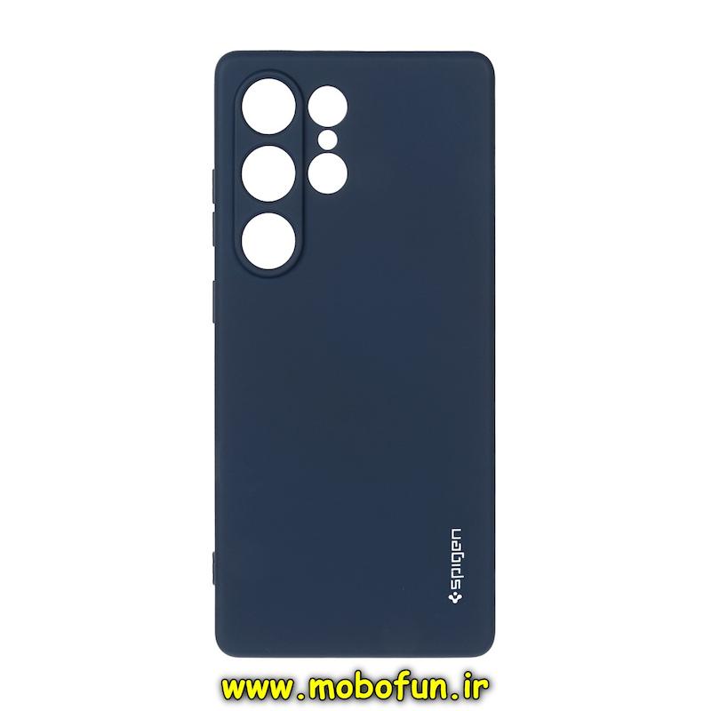 قاب گوشی Galaxy S25 Ultra سامسونگ سیلیکونی ژله ای PC برند SPIGEN اسپیگن سرمه ای کد 76998