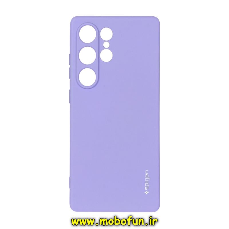 قاب گوشی Galaxy S25 Ultra سامسونگ سیلیکونی ژله ای PC برند SPIGEN اسپیگن یاسی کد 77002