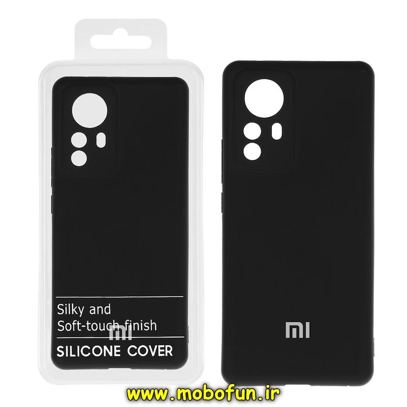 قاب گوشی Xiaomi 12 Pro 5G شیائومی سیلیکونی های کپی زیربسته محافظ لنز دار مشکی کد 77034