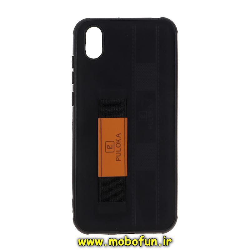 قاب گوشی Huawei Y5 2019 / Y5 Prime 2019 / Honor 8S هوآوی طرح چرمی دستبندی کشی پولوکا PULOKA مشکی کد 77038