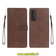 کیف گوشی Huawei Y7A هوآوی مگنتی طرح چرم کتابی محافظ لنزدار بنددار قهوه ای کد 77063