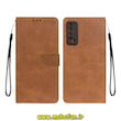 کیف گوشی Huawei Y7A هوآوی مگنتی طرح چرم کتابی محافظ لنزدار بنددار عسلی کد 77064