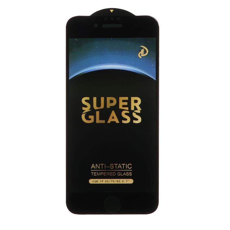 گلس گوشی شیشه ای SUPER Glass سری آنتی استاتیک Anti Static فول کاور اورجینال برای iPhone 6 / iPhone 6S / iPhone 7 / iPhone 8 آیفون کد 77115