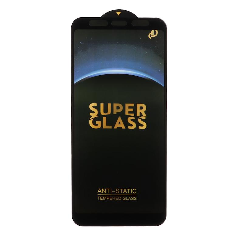 گلس گوشی شیشه ای SUPER Glass سری آنتی استاتیک Anti Static فول کاور اورجینال برای Mi A2 / MI 6X / Galaxy A6 Plus / A7 2018 / A750 / J4 Plus / J6 Plus / J4 Core / J8 / J8 Plus / A8 Plus کد 77120