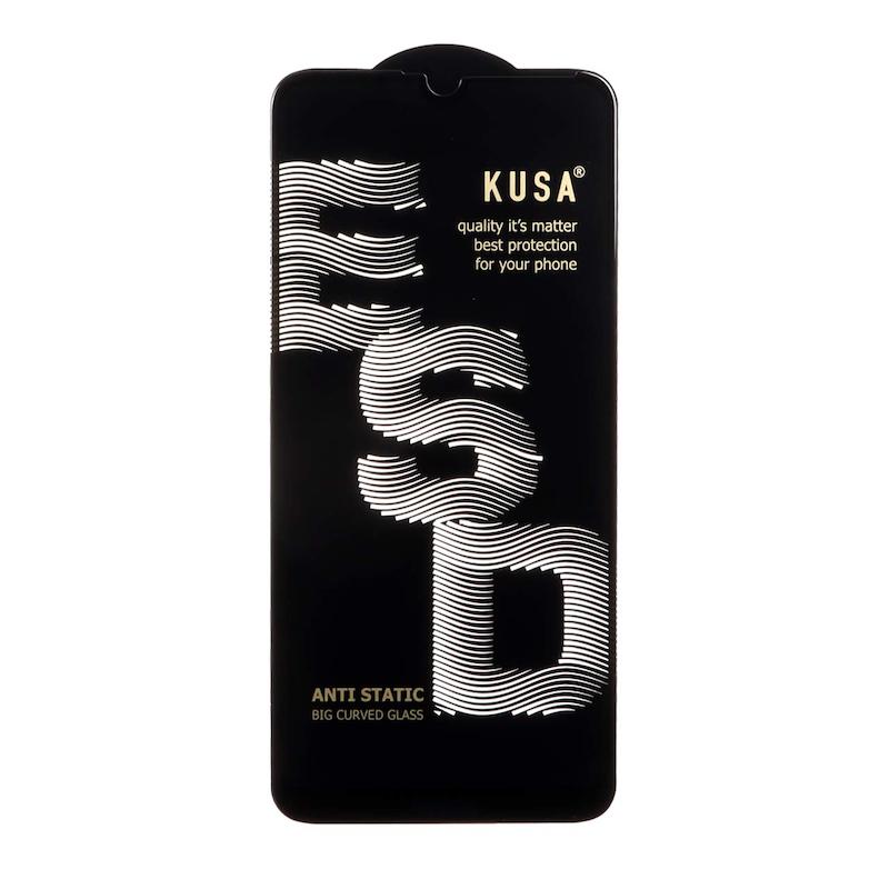 گلس گوشی Huawei Y7 2019 / Huawei Y7 Prime 2019 هوآوی شیشه ای KUSA سری آنتی استاتیک ESD ANTI STATIC Black اورجینال کد 77122