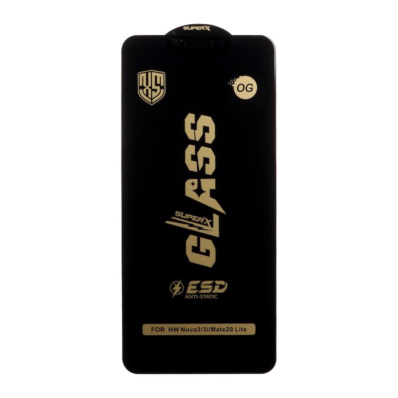 گلس گوشی Huawei Mate 20 Lite / Nova 3i هوآوی شیشه ای OG Glass سری آنتی استاتیک Super X ESD اورجینال کد 77143