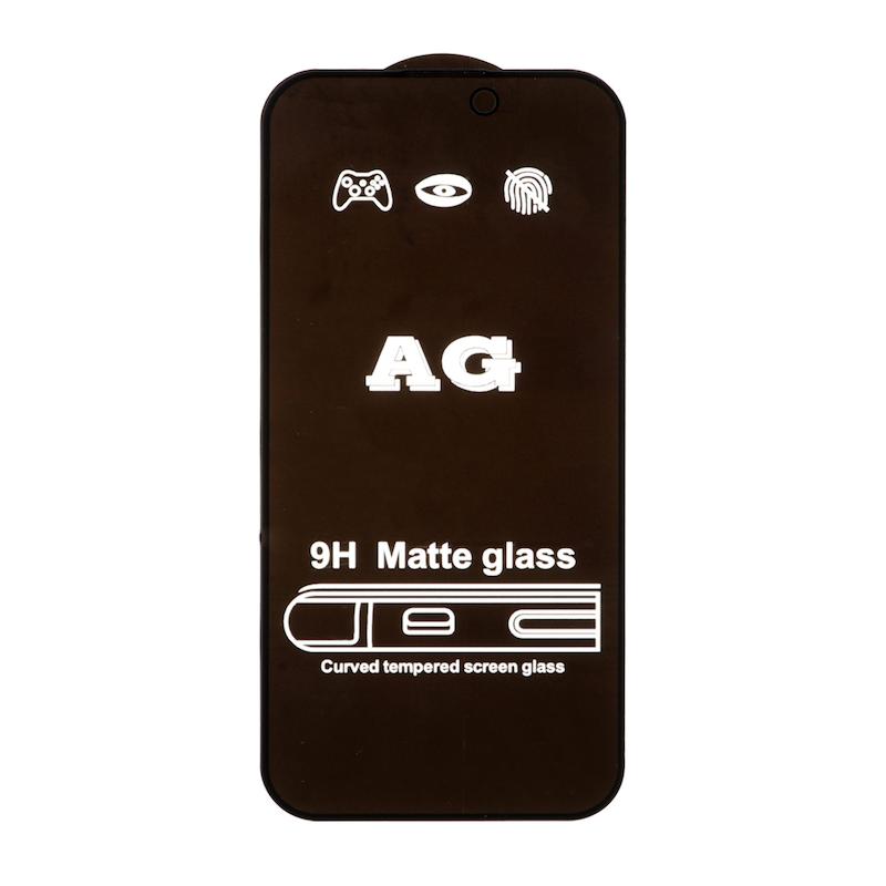 گلس گوشی iPhone 16 آیفون شیشه ای AG Glass سری فول کاور مات 9H Matte Gaming اورجینال کد 77152