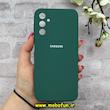 قاب گوشی Galaxy A14 سامسونگ سیلیکونی اورجینال پاک کنی درجه یک زیربسته سبز تیره کد 90005