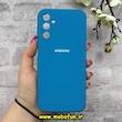 قاب گوشی Galaxy A14 سامسونگ سیلیکونی اورجینال پاک کنی درجه یک زیربسته آبی کد 90006