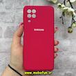 قاب گوشی Galaxy A22 4G / M32 4G سامسونگ سیلیکونی اورجینال پاک کنی درجه یک زیربسته آلبالویی کد 90015