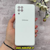 قاب گوشی Galaxy A22 4G / M32 4G سامسونگ سیلیکونی اورجینال پاک کنی درجه یک زیربسته سفید کد 90017
