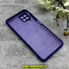 قاب گوشی Galaxy A22 4G / M32 4G سامسونگ سیلیکونی اورجینال پاک کنی درجه یک زیربسته بنفش تیره کد 90020