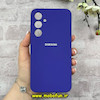 قاب گوشی Galaxy A35 سامسونگ سیلیکونی اورجینال پاک کنی درجه یک زیربسته بنفش تیره کد 90023