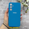 قاب گوشی Galaxy A35 سامسونگ سیلیکونی اورجینال پاک کنی درجه یک زیربسته آبی کد 90029