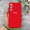 قاب گوشی Galaxy A35 سامسونگ سیلیکونی اورجینال پاک کنی درجه یک زیربسته قرمز کد 90031