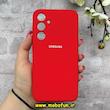 قاب گوشی Galaxy A35 سامسونگ سیلیکونی اورجینال پاک کنی درجه یک زیربسته قرمز کد 90031