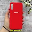 قاب گوشی Galaxy A30S / Galaxy A50S / Galaxy A50 سامسونگ سیلیکونی اورجینال پاک کنی درجه یک زیربسته قرمز کد 90044