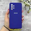 قاب گوشی Galaxy A52 4G / Galaxy A52 5G / Galaxy A52S سامسونگ سیلیکونی اورجینال پاک کنی درجه یک زیربسته بنفش تیره کد 90064