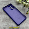 قاب گوشی Galaxy A52 4G / Galaxy A52 5G / Galaxy A52S سامسونگ سیلیکونی اورجینال پاک کنی درجه یک زیربسته بنفش تیره کد 90064