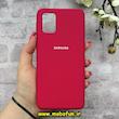 قاب گوشی Galaxy A71 سامسونگ سیلیکونی اورجینال پاک کنی درجه یک زیربسته آلبالویی کد 90082