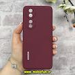قاب گوشی Honor 90 هوآوی سیلیکونی اورجینال پاک کنی درجه یک زیربسته زرشکی کد 90089