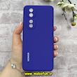 قاب گوشی Honor 90 هوآوی سیلیکونی اورجینال پاک کنی درجه یک زیربسته بنفش تیره کد 90095