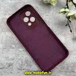 قاب گوشی Honor 200 Lite آنر سیلیکونی اورجینال پاک کنی درجه یک زیربسته زرشکی کد 90116