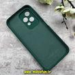 قاب گوشی Honor 200 Lite آنر سیلیکونی اورجینال پاک کنی درجه یک زیربسته سبز تیره کد 90118