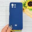 قاب گوشی Mi 11 Lite 4G / Mi 11 Lite 5G / Mi 11 Lite Ne شیائومی سیلیکونی اورجینال پاک کنی درجه یک زیربسته سرمه ای کد 90158