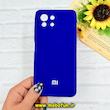 قاب گوشی Mi 11 Lite 4G / Mi 11 Lite 5G / Mi 11 Lite Ne شیائومی سیلیکونی اورجینال پاک کنی درجه یک زیربسته بنفش تیره کد 90160