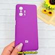 قاب گوشی Xiaomi Mi 11T / Mi 11T Pro شیائومی سیلیکونی اورجینال پاک کنی درجه یک زیربسته بنفش کد 90185