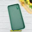 قاب گوشی Redmi 9A / Redmi 9AT / Redmi 9A Sport شیائومی سیلیکونی اورجینال پاک کنی درجه یک زیربسته سبز تیره کد 90270