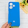قاب گوشی Redmi 13 4G / Redmi 13 5G / Redmi 13X / Poco M6 4G شیائومی سیلیکونی اورجینال پاک کنی درجه یک زیربسته آبی کد 90280