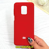 قاب گوشی Redmi Note 9S / Redmi Note 9 Pro شیائومی سیلیکونی اورجینال پاک کنی درجه یک زیربسته قرمز کد 90313