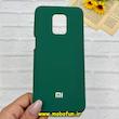قاب گوشی Redmi Note 9S / Redmi Note 9 Pro شیائومی سیلیکونی اورجینال پاک کنی درجه یک زیربسته سبز تیره کد 90320