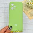 قاب گوشی Redmi Note 12 Pro Plus 5G / Redmi Note 12 Explorer شیائومی سیلیکونی اورجینال پاک کنی درجه یک زیربسته سبز کد 90345