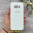قاب گوشی Galaxy S8 سامسونگ سیلیکونی اورجینال پاک کنی درجه یک زیربسته سفید کد 90364