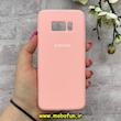 قاب گوشی Galaxy S8 سامسونگ سیلیکونی اورجینال پاک کنی درجه یک زیربسته صورتی کد 90365