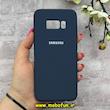 قاب گوشی Galaxy S8 سامسونگ سیلیکونی اورجینال پاک کنی درجه یک زیربسته سرمه ای کد 90366