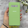 قاب گوشی Galaxy S10 سامسونگ سیلیکونی اورجینال پاک کنی درجه یک زیربسته سبز کد 90371
