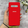 قاب گوشی Galaxy S10 سامسونگ سیلیکونی اورجینال پاک کنی درجه یک زیربسته قرمز کد 90376