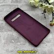 قاب گوشی Galaxy S10 Plus سامسونگ سیلیکونی اورجینال پاک کنی درجه یک زیربسته زرشکی کد 90385