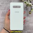 قاب گوشی Galaxy S10 Plus سامسونگ سیلیکونی اورجینال پاک کنی درجه یک زیربسته سفید کد 90391