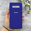 قاب گوشی Galaxy S10 Plus سامسونگ سیلیکونی اورجینال پاک کنی درجه یک زیربسته بنفش تیره کد 90392