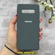 قاب گوشی Galaxy S10 Plus سامسونگ سیلیکونی اورجینال پاک کنی درجه یک زیربسته خاکستری کد 90393