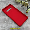 قاب گوشی Galaxy S10 Plus سامسونگ سیلیکونی اورجینال پاک کنی درجه یک زیربسته قرمز کد 90394